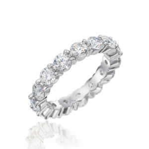 Gumuchian Platinum Diamond Eternity Band