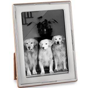 5x7 Sterling Silver Beaded Frame
