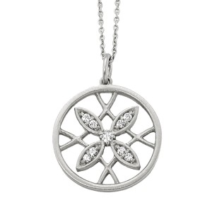 Silver Gate Pendant Necklace