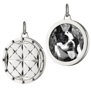 Silver Mosaic Half Locket