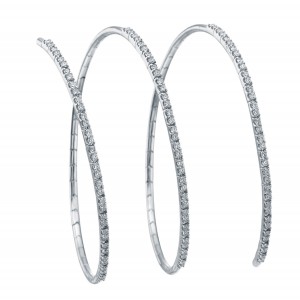 18K Pavé  Diamond Coil Bracelet
