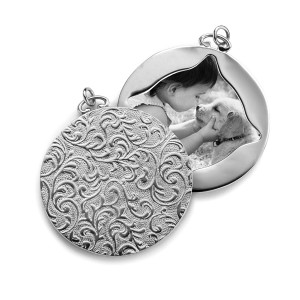 Sterling Silver Image Case Half-Locket