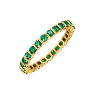 Gemlok© 18K Tsavorite Eternity Band