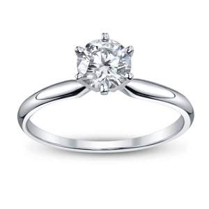 Platinum Classic Solitaire Diamond Ring