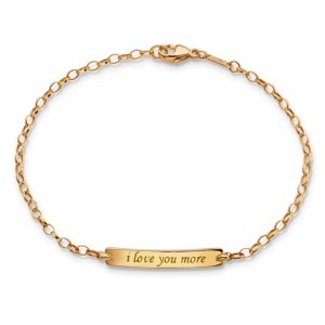 I Love You More Petite ID Poesy Bracelet