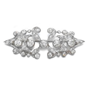 Platinum Vintage Diamond Brooch