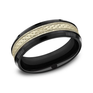 Ammara Stone Comfort-fit Design Wedding Band