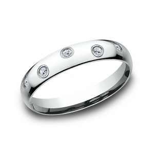 Comfort-Fit Diamond Wedding Ring