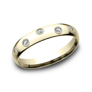 Comfort-Fit Diamond Wedding Ring