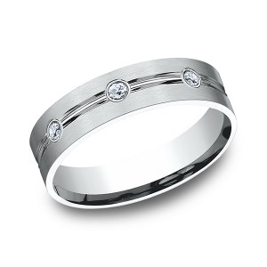 Comfort-Fit Diamond Wedding Ring