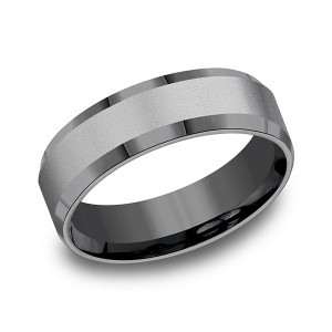Tantalum Comfort-fit Design Wedding Band