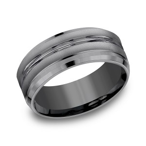 Tantalum Comfort-fit Design Wedding Band