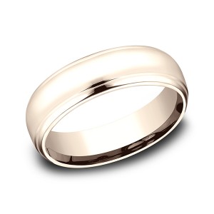 Comfort-Fit Design Wedding Band