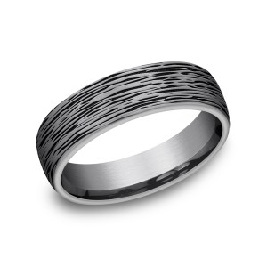Grey Tantalum Comfort-fit wedding band