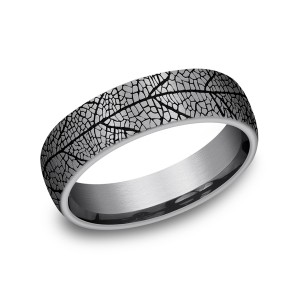 Grey Tantalum Comfort-fit wedding band