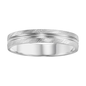 Palladium Textured Wedding Band