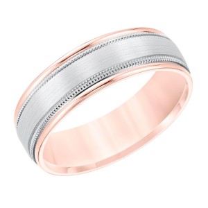 Rose & White Gold Wedding Band