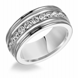 Platinum Diamond Wedding Band