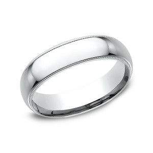 Milgrain Standard Comfort Fit Ring