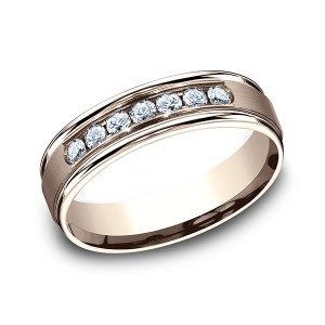 Comfort-Fit Diamond Wedding Ring