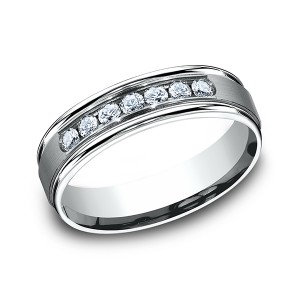 Comfort-Fit Diamond Wedding Ring