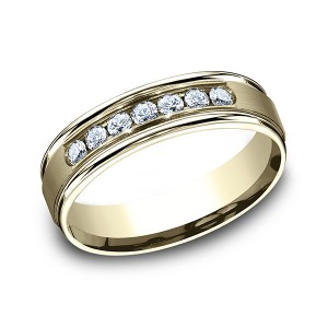 Comfort-Fit Diamond Wedding Ring