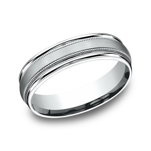 Comfort-Fit Design Wedding Band