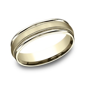 Comfort-Fit Design Wedding Band