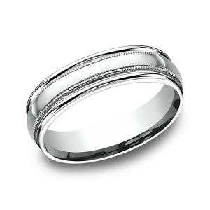 Comfort-Fit Design Wedding Band