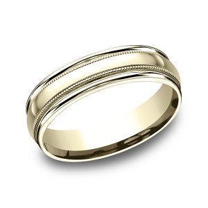 Comfort-Fit Design Wedding Band