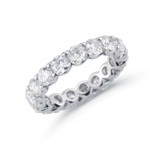 Platinum Diamond Lattice Eternity Band