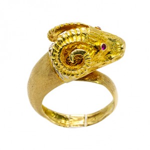 18K Ram Ring