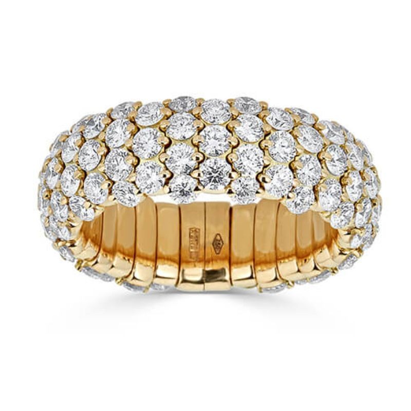 18K Diamond Expandable Ring