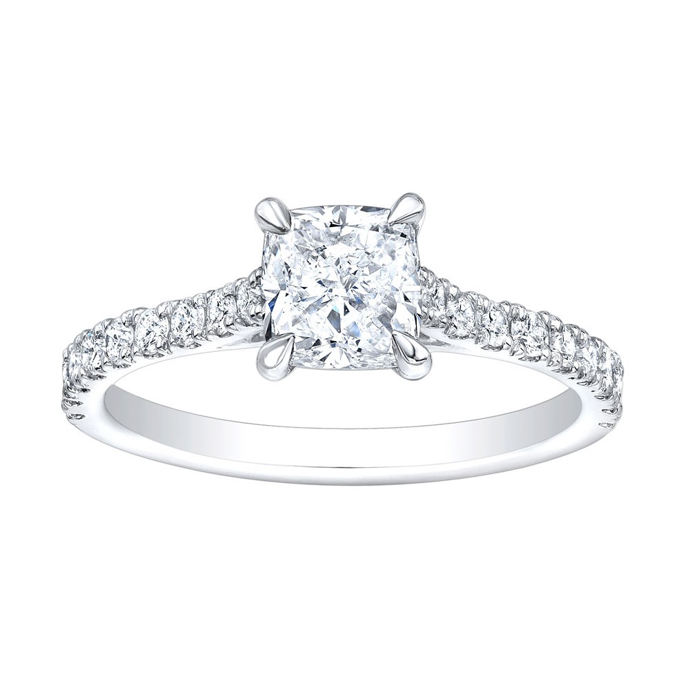 Platinum Radiant Cut Diamond Ring
