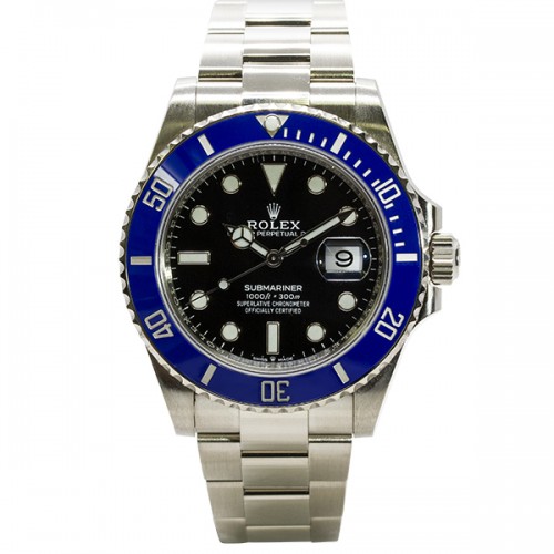 Pre-Owned Rolex 18K White Gold Submariner