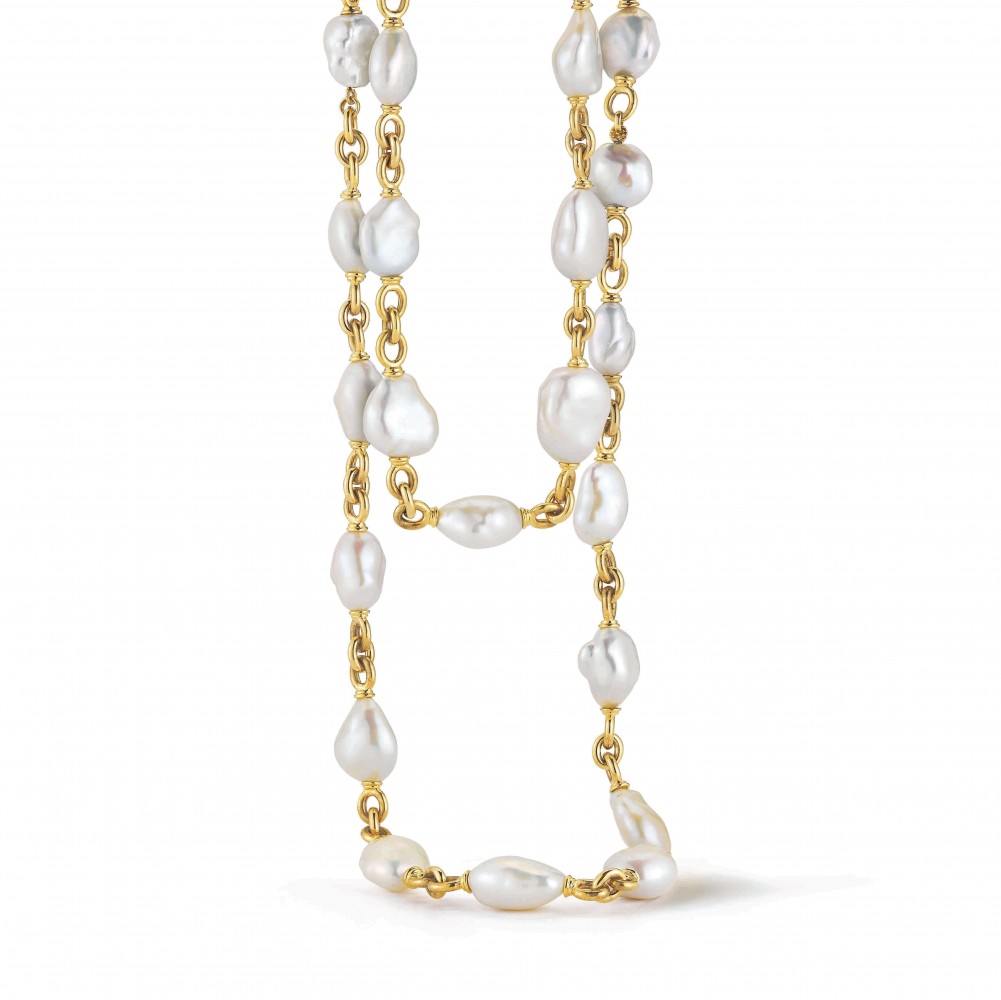Seaman Schepps Souffle Freshwater Pearl Necklace