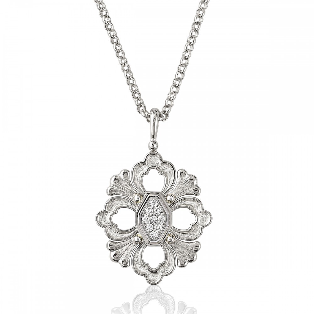 Buccellati Opera Diamond Pendant on Chain