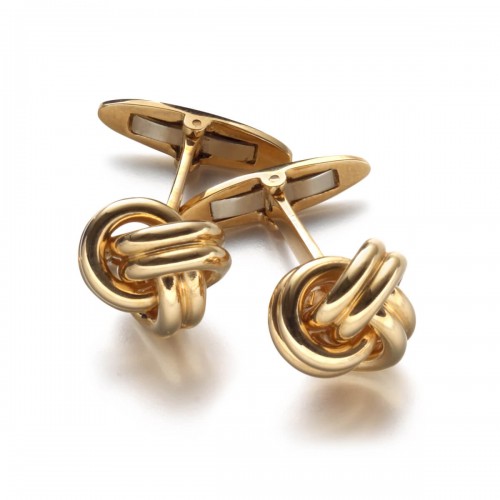 18K Yellow Gold Knot Cufflinks