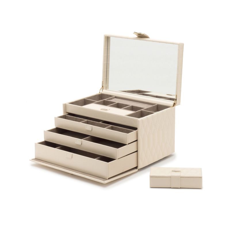 Wolf Caroline Ivory Large Jewelry Case