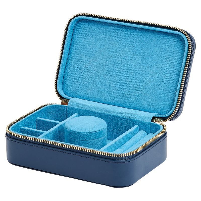 Wolf Sophia Indigo Travel Zip Case