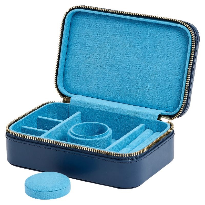 Wolf Sophia Indigo Travel Zip Case