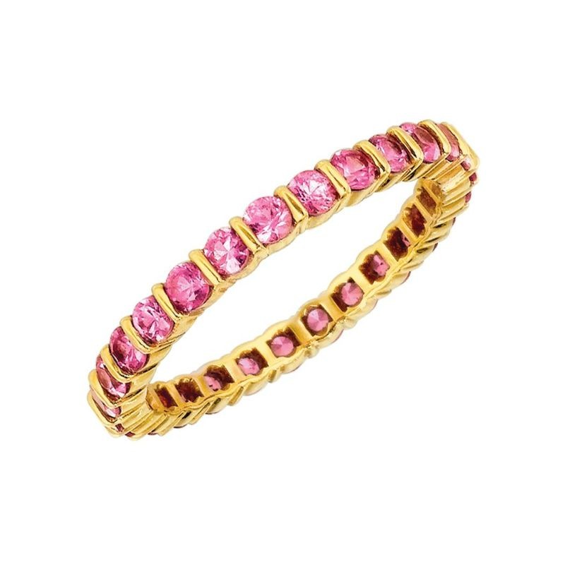 Gemlok© 18K Tsavorite Eternity Band