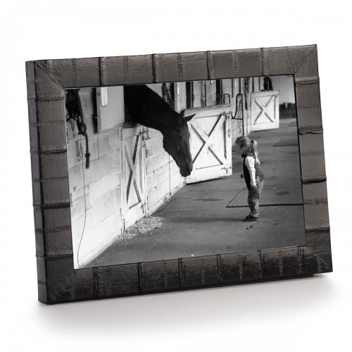 Black Eel Leather Frame