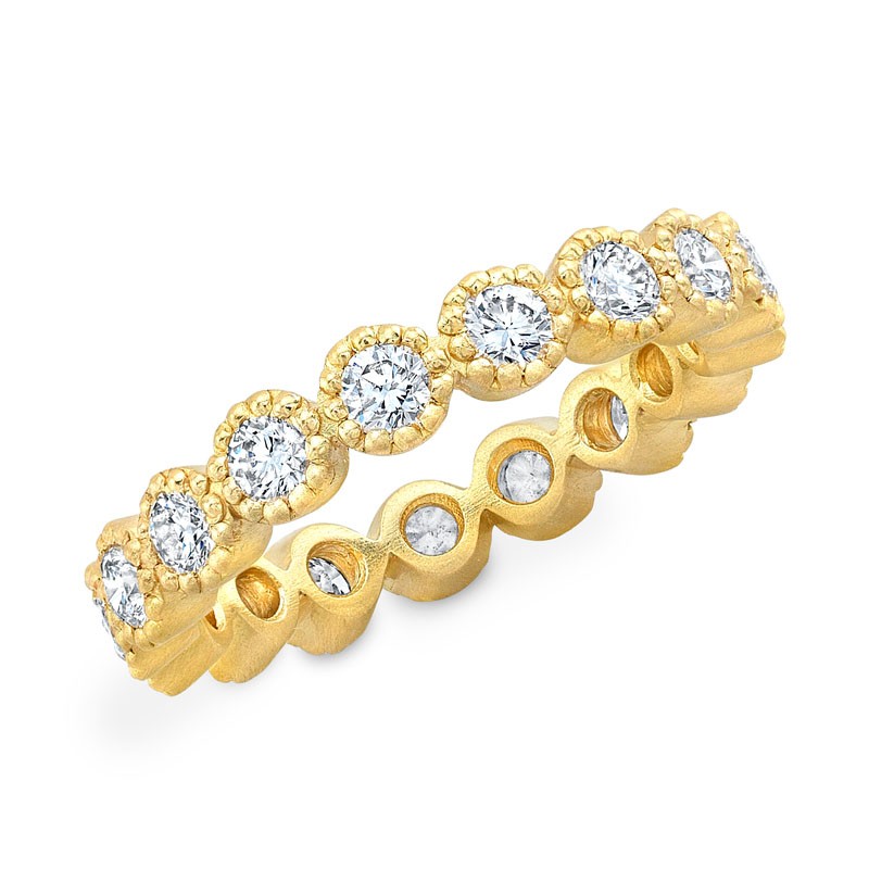 18K Round Diamond Eternity Ring