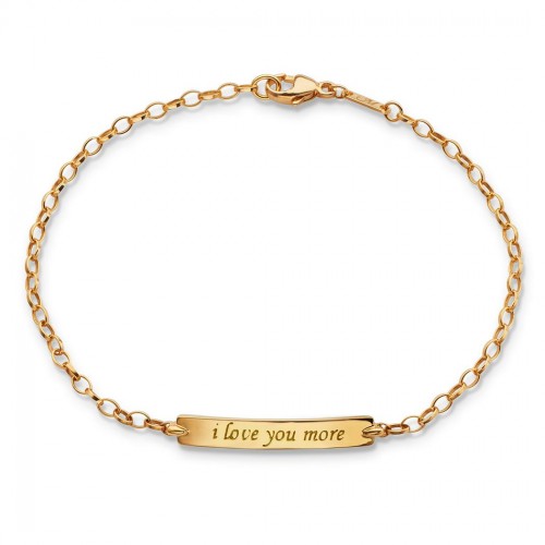 I Love You More Petite ID Poesy Bracelet