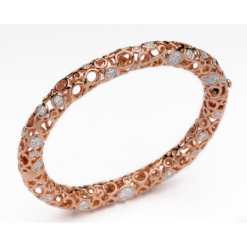 Ramon 18K Diamond Spheres Bangle Bracelet