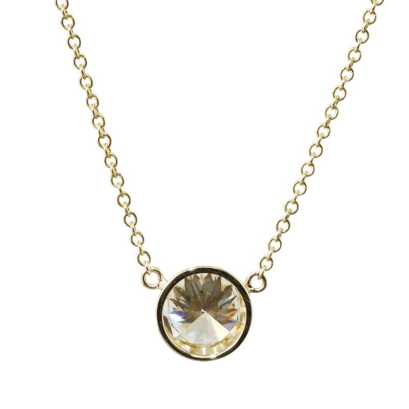14K Round Brilliant Cut Diamond Pendant