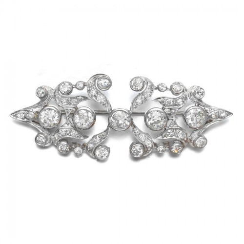 Platinum Vintage Diamond Brooch