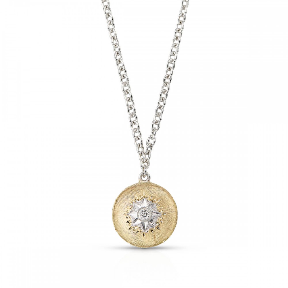 Buccellati 18K Macri Classica Pendant on Chain Necklace