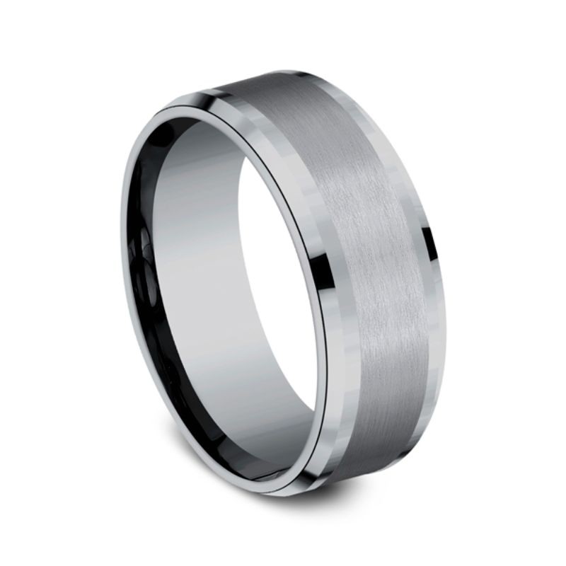 Grey Tantalum Comfort-fit wedding band